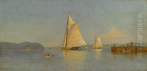 Haverstraw Bay, New York Oil Painting by Francis Augustus Silva
