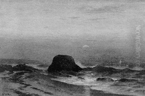 Seascape Oil Painting by Francis Augustus Silva